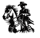 Cowboy Horse Silhouette