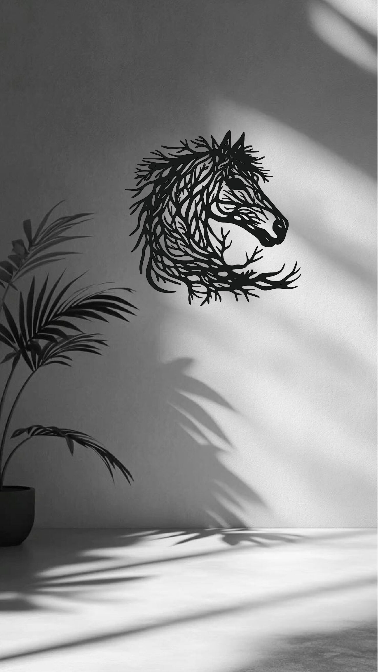 Silhouette Horse's Head - Image 2